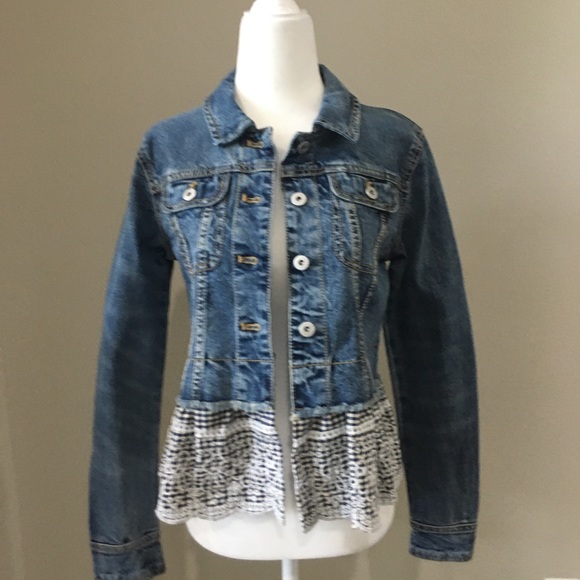 Anthropologie Pilcro eyelet denim jacket - Picture 4 of 7